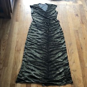 SOLD Michael Kors Tiger Print Wrap Dress